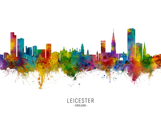 Leicester Skyline multicolor