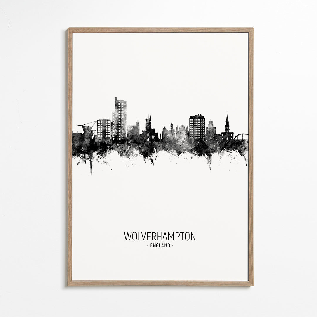 Wolverhampton Skyline black and white