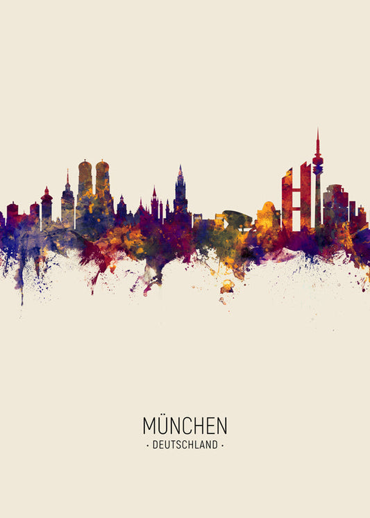 Munich Skyline beige