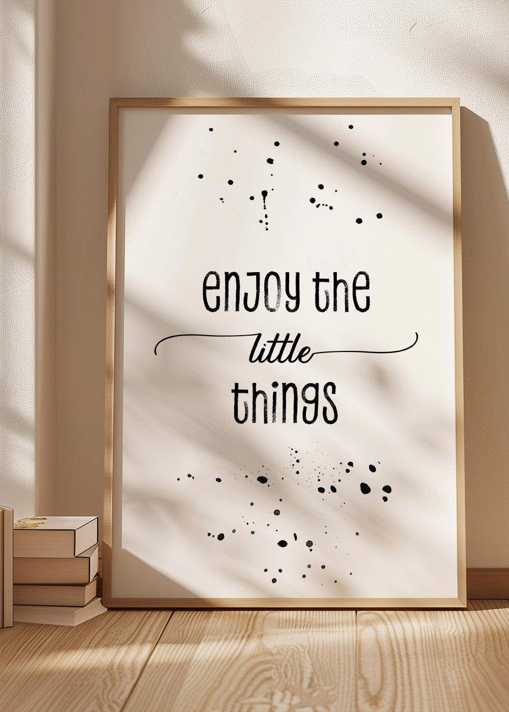 TEXT ART Enjoy the little things