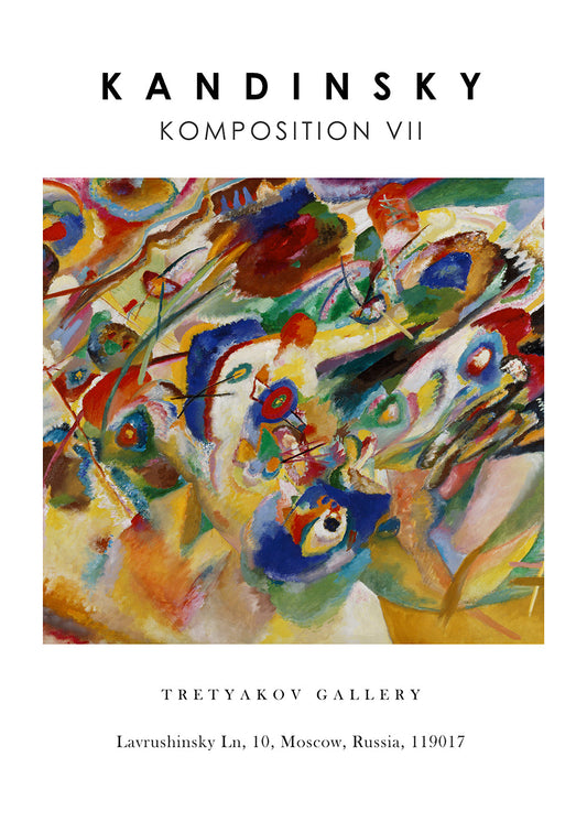 Komposition VII Exhibition White - Vasili Kandinsky