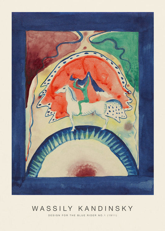 Design for the Blue Rider No.1 (Special Edition) - Wassily Kandinsky