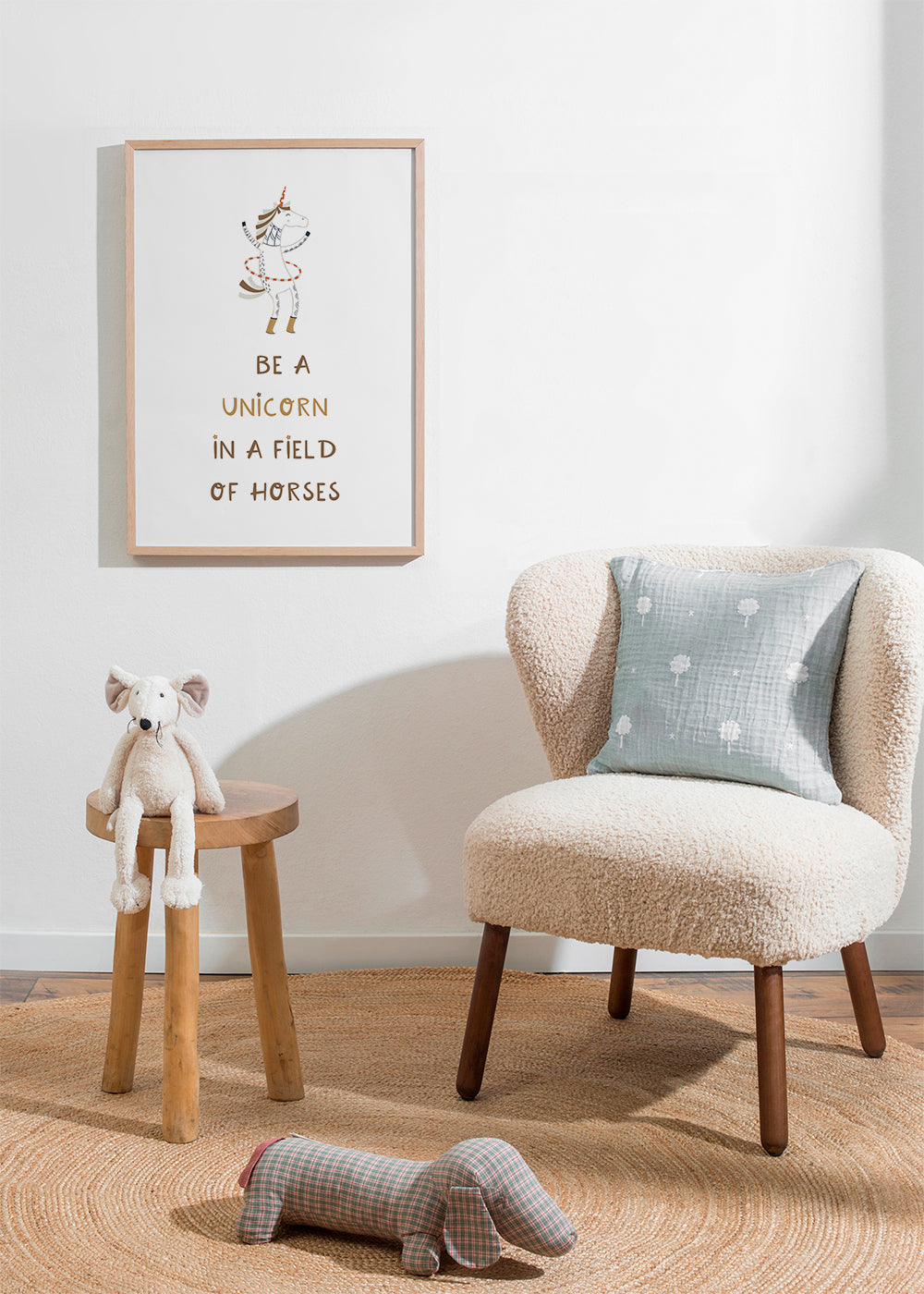 Be a Unicorn in a field of horses Quote white