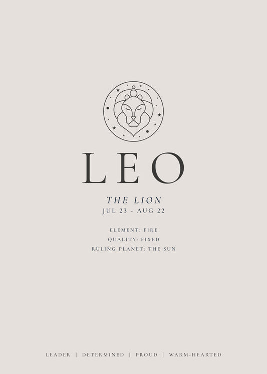LEO zodiac personality traits I