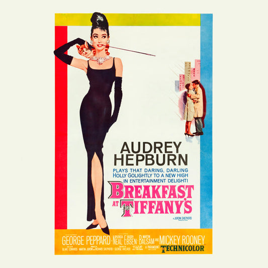 Audrey Hepburn Breakfast at Tiffanys 1961 film poster - Square