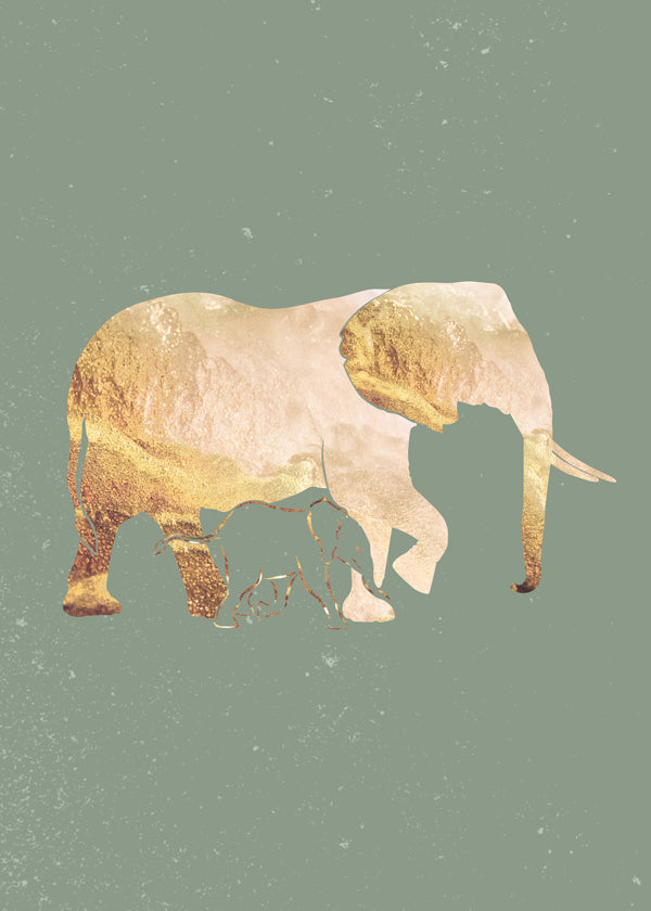Golden Elephant sage green 1
