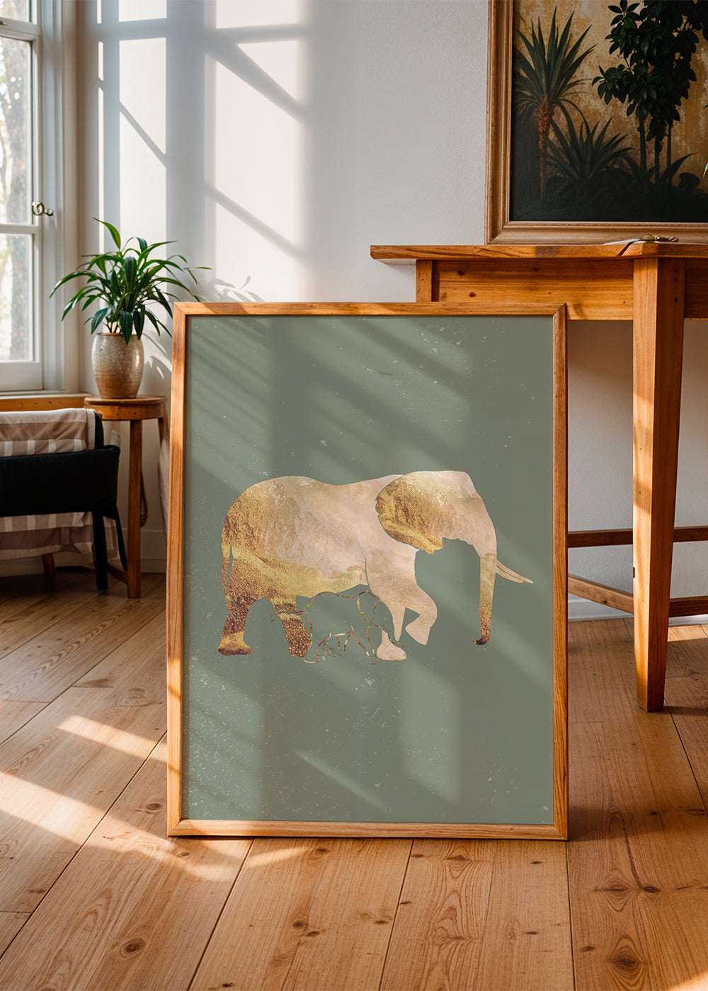 Golden Elephant sage green 1