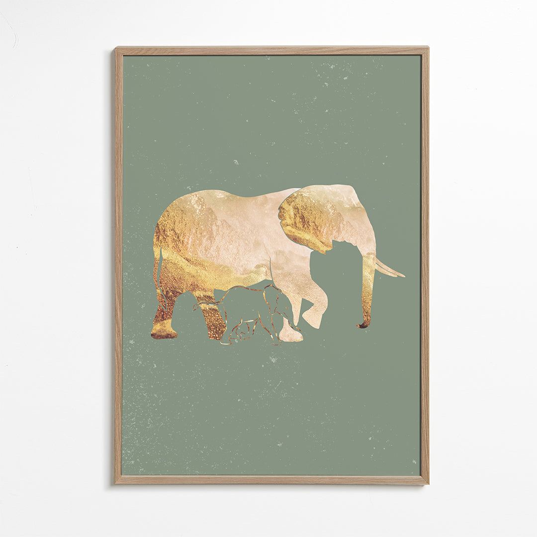 Golden Elephant sage green 1