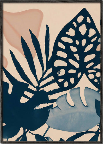 Powder pink leaves