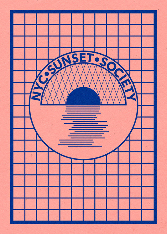 Nyc Sunset Society Blue - Rosi Feist