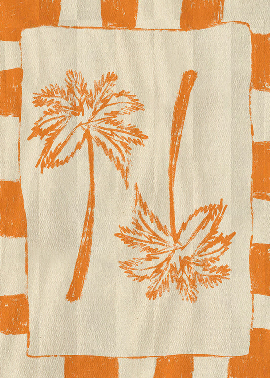 Illustration Palm paradise – Orange_bf