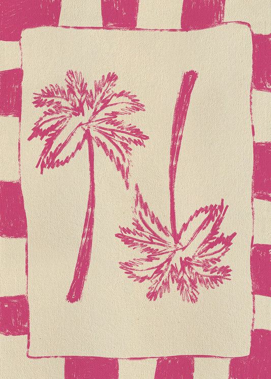 Illustration Palm paradise – Pink_bf