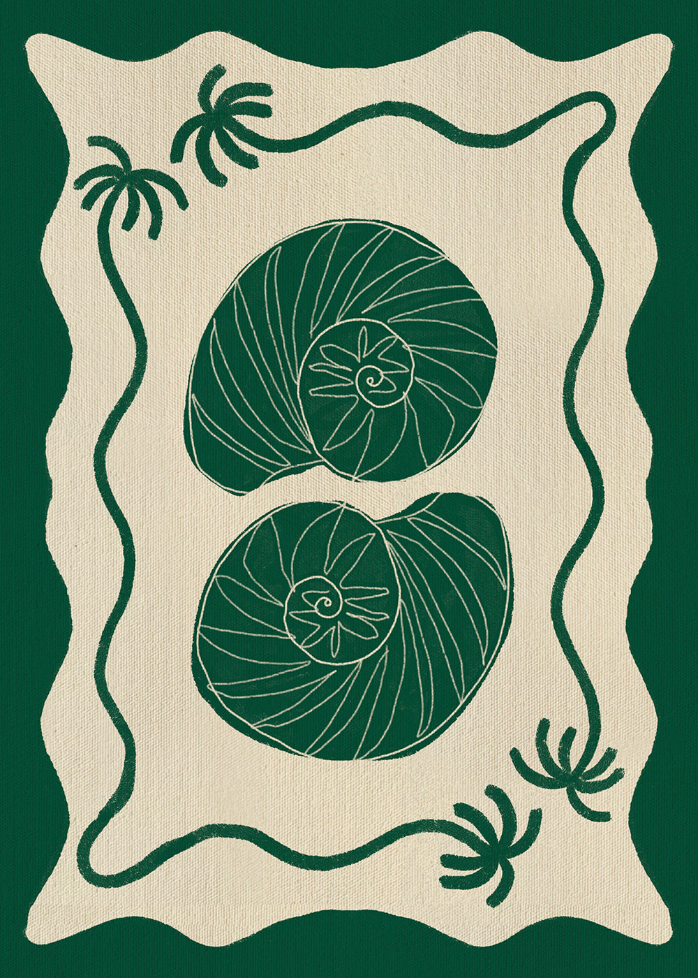 Illustration Green Seashell Stories_cap