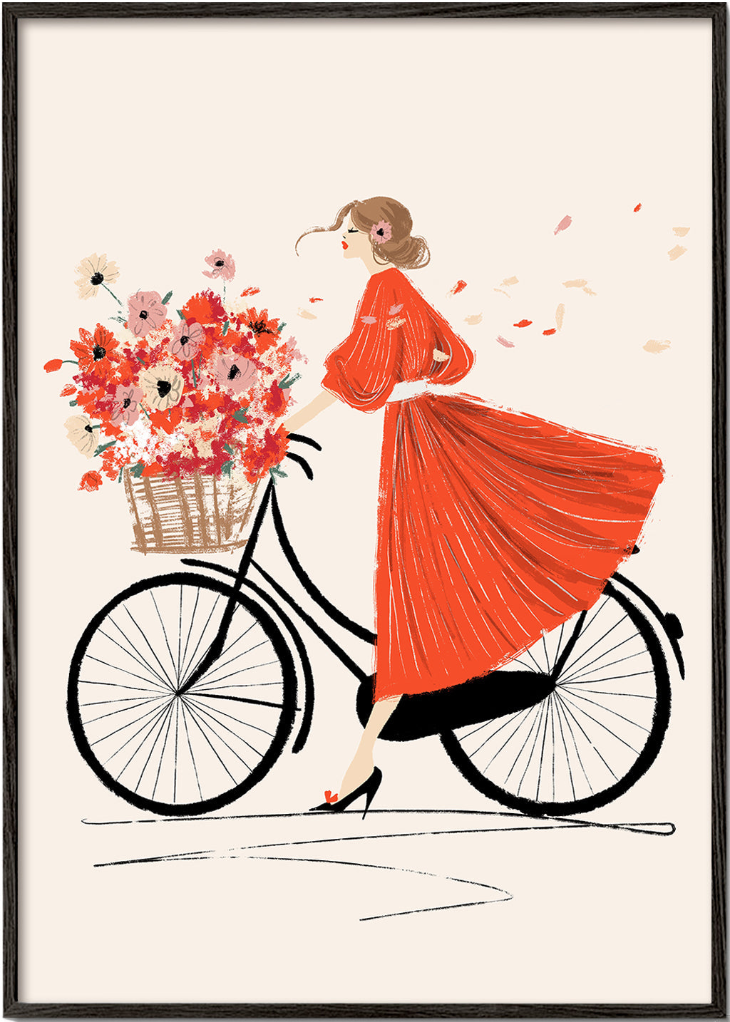 Illustration À bicyclette_bf