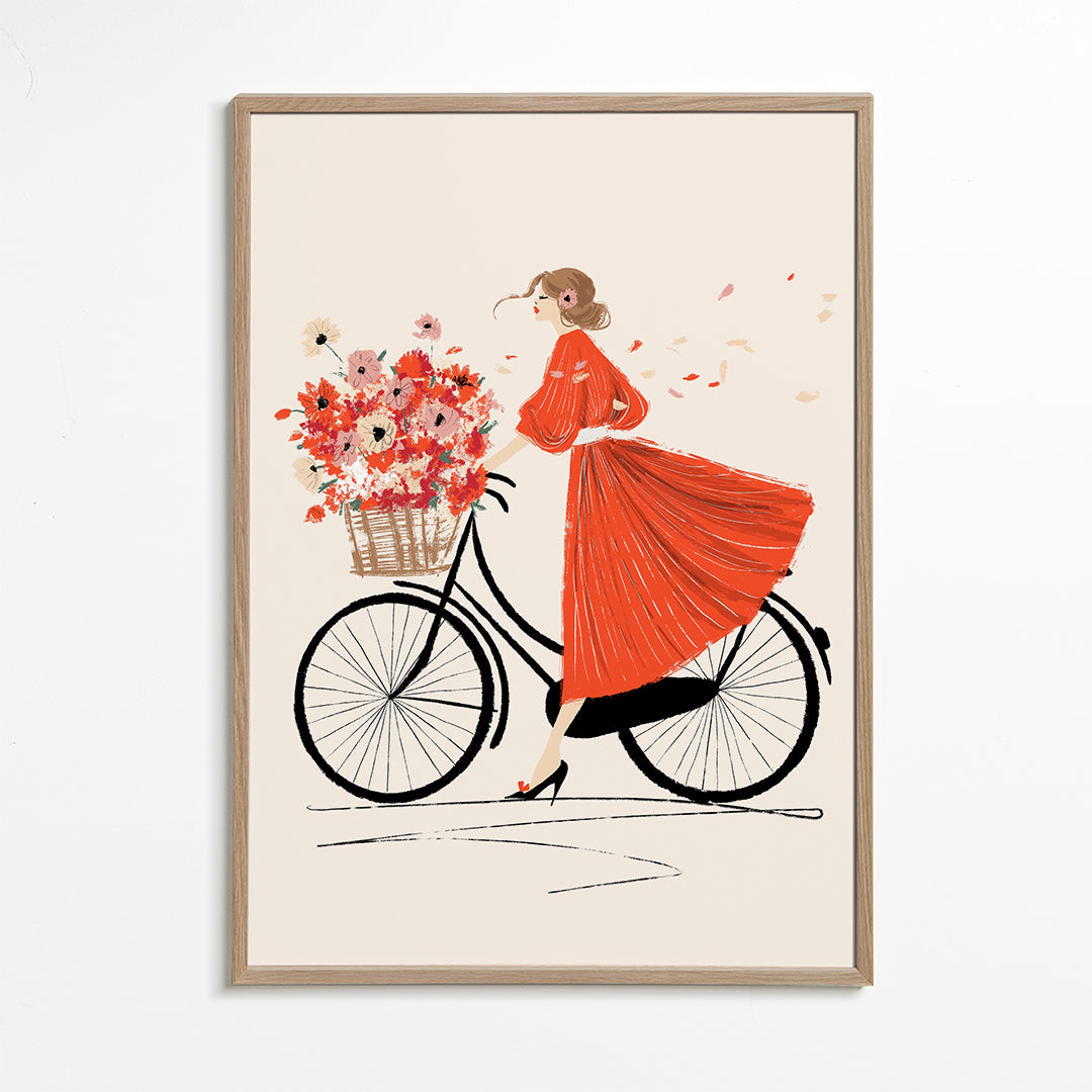 Illustration À bicyclette_wf