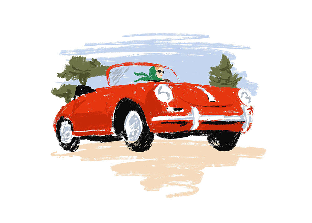 Illustration On the road_cap